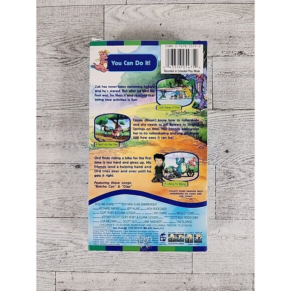 Dragon Tales - You Can Do It (VHS, 2000) VINTAGE Cartoon Tape COLUMBIA - Picture 2 of 3